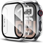 Quse Kasa Koruyucu Kılıf, Apple Watch Series 10/11 46MM ile Uyumlu Ekran Koruyucu, Şeffaf - Series 10 46mm