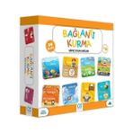 Qussine Eğitici Oyun Kartları Zeka Geliştirme Kartları Çocuk Bebek Aktiviteleri Kavramlar - Bağlantı Kurma - Çok Renkli