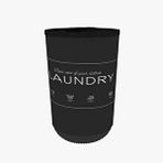 Qutu Black Laundry Çamaşır Sepeti Siyah