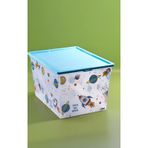 QUTU Light Box Space Fun Dekoratif Saklama Ve Oyuncak Kutusu- 50 Litre