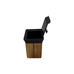 Qutu q-trash bin 5 l light wood çöp kovasi