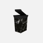 Qutu Q-Trash Marble 20 lt Siyah Çöp Kutusu