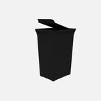 Qutu Q-Trash Siyah 40 lt Çöp Kutusu