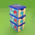 Qutu Style Box Dude Dekoratif Oyuncak Kutu Seti - 3 x 17 Lt