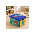 QUTU Style Box Dude Desenli 20 L Dekoratif Oyuncak ve Saklama Kutusu
