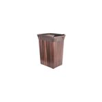 QUTU Trashbin black wood 20 L Plastik Çöp Kovası, Pratik ve Şık Temizlik Kovası