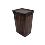 Qutu Trashbin Darkwood 40 L Plastik Çöp Kovası