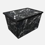 Qutu Trend Black Marble 50 lt Box