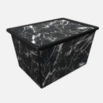 Qutu Trend Black Marble 50 lt Box