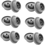 Quueppty 12 Adet Bulaşık Makinesi Sepeti Tekerleği Bosch Kenmore AP2802428 165314 Bulaşık Makinesi Makaralı Tekerlek Aksesuarları Alt Sepet Tekerlekleri (Yurt Dışından) - Renkli
