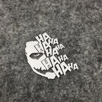 Quun Joker Ha Ha Ha Ha Yazı Motor Kask Araba Oto Sticker 18X20 Cm