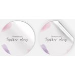 Quun Kuşe Sticker Paketleme & Kargo Etiketi (4X4Cm) 70 Adet - Siparişiniz İçin Teşekkürler -