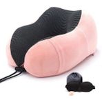 Quxing 1 Adet Pembe U Şekilli Yumuşak Seyahat Boyun Yastığı
