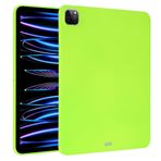 QUYISHAN Xiaomi Pad 6S Pro 12.4 inç 2024 ile Uyumlu İnce Tasarım Mat TPU Kauçuk Yumuşak Cilt Silikon Koruyucu Kapak, Hafif Darbeye Dayanıklı Koruyucu Kılıf (Floresan Yeşili)