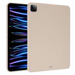 QUYISHAN Xiaomi Pad 6S Pro 12,4 inç 2024 ile uyumlu İnce Tasarım Mat TPU Kauçuk Yumuşak Cilt Silikon Koruyucu Kapak, Hafif Darbeye Dayanıklı Koruyucu Kılıf (Bej)