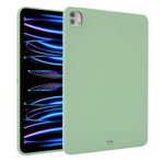 QUYISHAN Xiaomi Pad 6S Pro 12,4 inç 2024 ile uyumlu İnce Tasarım Mat TPU Kauçuk Yumuşak Cilt Silikon Koruyucu Kapak, Hafif Darbeye Dayanıklı Koruyucu Kılıf (Matcha Yeşil)