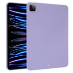 QUYISHAN Xiaomi Pad 6S Pro 12,4 inç 2024 ile uyumlu İnce Tasarım Mat TPU Kauçuk Yumuşak Cilt Silikon Koruyucu Kapak, Hafif Darbeye Dayanıklı Koruyucu Kılıf (Mor)