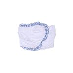Quzu Drape Detaylı Straplez Büstiyer Bluz Beyaz