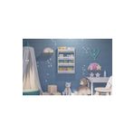 QUZU HOME Montessori Çocuk Odası Eğitici Kitaplık 4 Raflı Dekoratif Duvar Rafı
