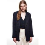 Quzu Kadın Ceket 50873 Lacivert - S