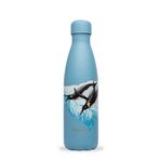 Qwetch QD3465 Penguen Desenli Isı Yalıtımlı 500 ml Açık Mavi Termos