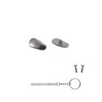 QYAJS Gözlük Burun Pedleri Metal Çerçeveler Titanyum Gözlük Burun Parçası Vidalı Sunglass Burun Pedleri Gözlük Tamir Takımları Vidalar, Burun Pedleri ve Tornavidalı (Silah Rengi)