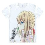 QYIFIRST Manga Japon Anime Evergarden Cosplay Tişört Kostüm /Stil 10/ Beyaz S (EU XS)