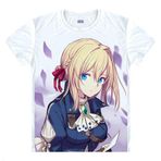 QYIFIRST Manga Japon Anime Evergarden Cosplay Tişört Kostüm /Stil 11/ Beyaz L (AB M)