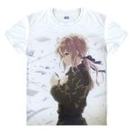 QYIFIRST Manga Japon Anime Evergarden Cosplay Tişört Kostüm /Stil 15/ Beyaz L (AB M)