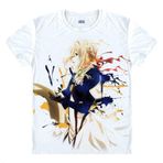 QYIFIRST Manga Japon Anime Evergarden Cosplay Tişört Kostüm /Stil 16/ Beyaz M (EU S)