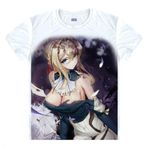 QYIFIRST Manga Japon Anime Evergarden Cosplay Tişört Kostüm /Stil 2/ Beyaz L (AB M)