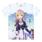 QYIFIRST Manga Japon Anime Evergarden Cosplay Tişört Kostüm /Stil 4/ Beyaz S (EU XS)