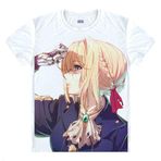 QYIFIRST Manga Japon Anime Evergarden Cosplay Tişört Kostüm /Stil 6/ Beyaz M (EU S)