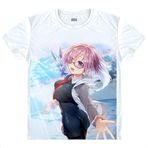 QYIFIRST Manga Japon Anime FGO Grand Saber Matou Sakura Cosplay Tişört Kostüm /Tarz 1/ Beyaz S (EU XS) Göğüs 92 cm