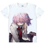 QYIFIRST Manga Japon Anime FGO Grand Saber Matou Sakura Cosplay Tişört Kostüm /Tarz 3/ Beyaz XL (EU L) Göğüs 110 cm