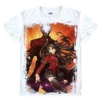 QYIFIRST Manga Japon Anime FGO Night Grand Zero Archer Saber Tohsaka Rin Archer Emiya Cosplay Tişört Kostüm /Tarz 17/ Beyaz S (EU XS) Göğüs 92 cm