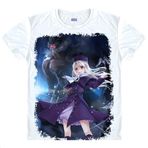 QYIFIRST Manga Japon Anime FGO Night Grand Zero Berserker Iriyasuf ru fon Aintsuberun Illyasviel von Einzbern Cosplay Tişört Kostüm /Stil 1/ Beyaz XXL (EU XL) Göğüs 116 cm