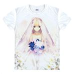 QYIFIRST Manga Japon Anime FGO Night Grand Zero Saber Altera Cosplay Tişört Kostüm /Tarz 11/ Beyaz M (EU S) Göğüs 98 cm