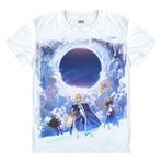 QYIFIRST Manga Japon Anime FGO Night Grand Zero Saber Altria Pendragon Cosplay Tişört Kostüm/Stil 4/ Beyaz XXL (EU XL) Göğüs 116 cm