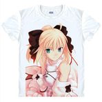 QYIFIRST Manga Japon Anime FGO Night Grand Zero Saber Okita Souji Cosplay Tişört Kostüm /Tarz 6/ Beyaz M (EU S) Göğüs 98 cm