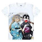 QYIFIRST Manga Japon Anime FGO Night Grand Zero Saber Okita Souji Cosplay Tişört Kostüm /Tarz 7/ Beyaz L (AB M) Göğüs 104 cm