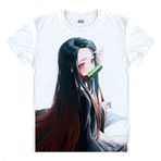 QYIFIRST Manga Japon Anime Kimetsu Demon Kamado Nezuko Cosplay Tişört Kostüm/Stil 17/ Beyaz XXL (AB XL)