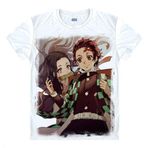 QYIFIRST Manga Japon Anime Kimetsu Slayer Kamado Nezuko Cosplay Tişört Kostüm/Stil 19/ Beyaz S (EU XS)