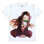QYIFIRST Manga Japon Anime Kimetsu Slayer Kamado Nezuko Cosplay Tişört Kostüm/Stil 22/ Beyaz S (EU XS)