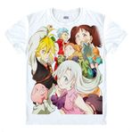 QYIFIRST Manga Japon Anime Sins Meliodas Dragon's Sin of Wrath Cosplay Tişört Kostüm /Stil 11/ Beyaz L (EU M)
