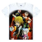 QYIFIRST Manga Japon Anime Sins Meliodas Dragon's Sin of Wrath Cosplay Tişört Kostüm /Tarz 3/ Beyaz XL (EU L)