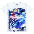 QYIFIRST Manga Japon Anime Stay Night FGO Grand Order Zero Saber Altria Pendragon Cosplay Tişört Kostüm /Tarz 11/ Beyaz L (EU M) Göğüs 104 cm