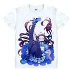 QYIFIRST Manga Japon Anime Yaiba Demon Kamado Tanjirou Kamado Nezuko Cosplay Tişört Kostüm/Stil 7/ Beyaz S (EU XS)