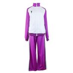 QYIFIRST Shiratorizawa Academy Voleybol Kulübü Spor Kıyafeti Sadece Pantolon Cosplay Kostüm Beyaz/Lila L