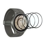 QZJinch 4 adet, Samsung Galaxy Watch 5 için akıllı saat koruma panzeri, yüksek performanslı kompozit malzemeler, 3D tam kaplama, yağ tutmaz, parmak izi bırakmaz, kabarcıksız, yüksek hassasiyet
